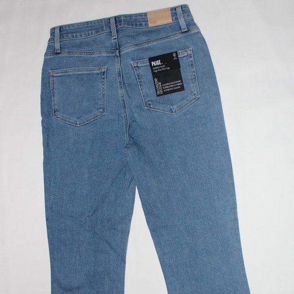 PAIGE SARAH HI RISE SLIM LEG JEANS - Picture 3 of 4